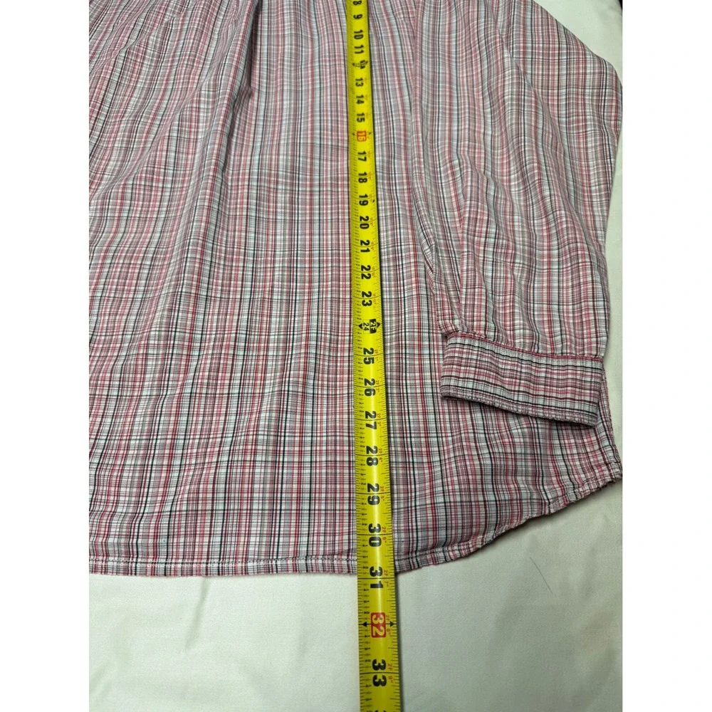 The North Face Mens XL‎ Series Red Plaid Button Down Long Sleeve Shirt